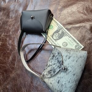 Stylish Black and Gray Women's Bag Set